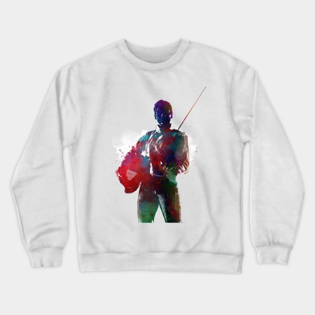 fencing sport art #fencing #sport Crewneck Sweatshirt by JBJart